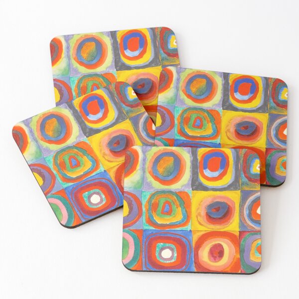 Item preview, Color Study: Squares with Concentric Circles - Wassily Kandinsky designed and sold by SimpleJoyStyle.