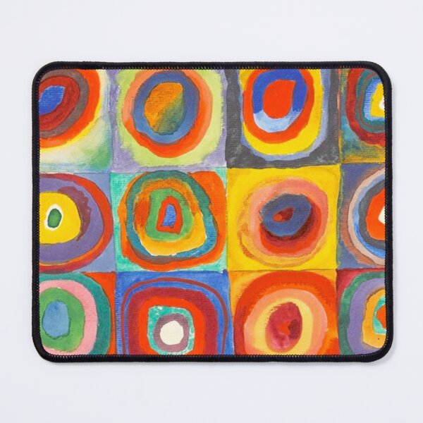 Item preview, Color Study: Squares with Concentric Circles - Wassily Kandinsky designed and sold by SimpleJoyStyle.