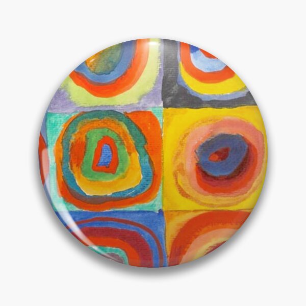 Item preview, Color Study: Squares with Concentric Circles - Wassily Kandinsky designed and sold by SimpleJoyStyle.