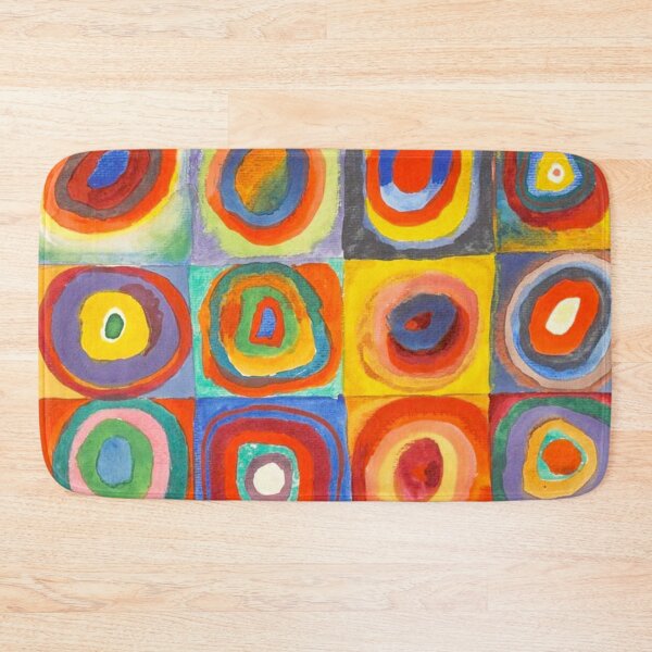 Item preview, Color Study: Squares with Concentric Circles - Wassily Kandinsky designed and sold by SimpleJoyStyle.