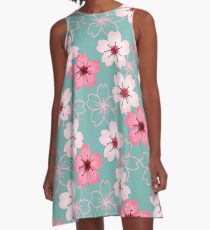 Cherry Blossoms A-Line Dress