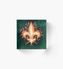 Fleu De Leis Acrylic Block