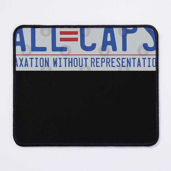 Item preview, CAPS ALL CAPS DC License Plate designed and sold by allumdsbloyesst.