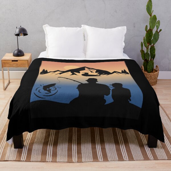 Item preview, Fishing Dad Son Family Camping Mountain Nature designed and sold by CuteDesigns1.