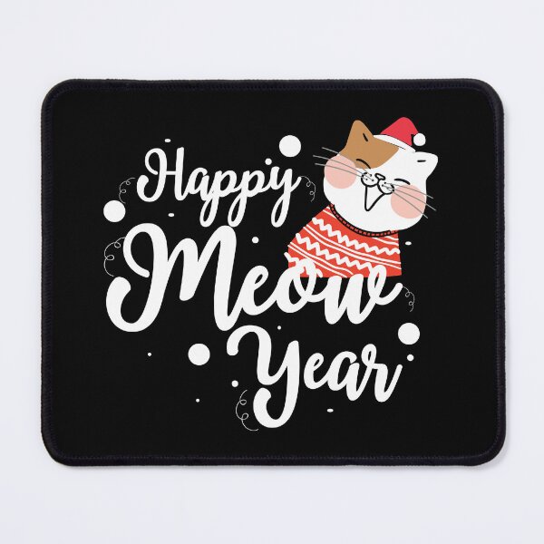 Item preview, Happy Meow New Year 2020 Cat Lover Gift designed and sold by haselshirt.