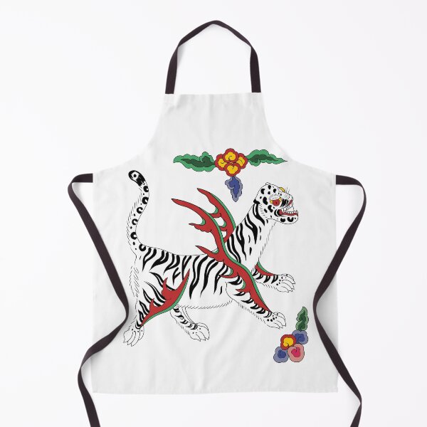 Item preview, Korean Folk Art White Tiger Minhwa designed and sold by allpalgo.