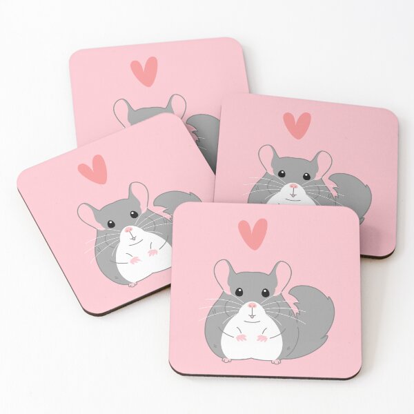 Item preview, Love Cute Gray Chinchilla  designed and sold by Lulupainting.