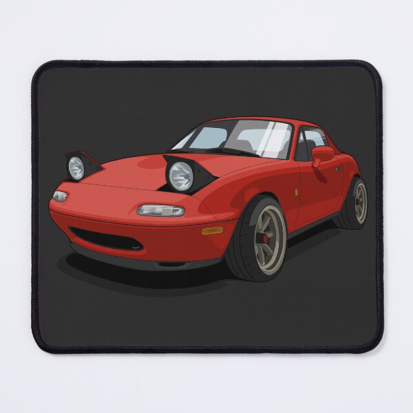 Item preview, Mazda Miata mx5 1990 - RED - Illustration designed and sold by SketchNinja.