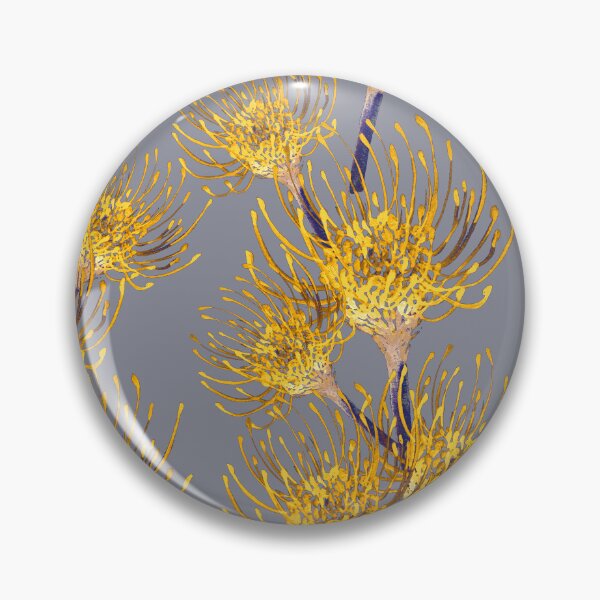 Item preview, Seamless Mustard Pincushion on Grey designed and sold by Crimson-thyme.
