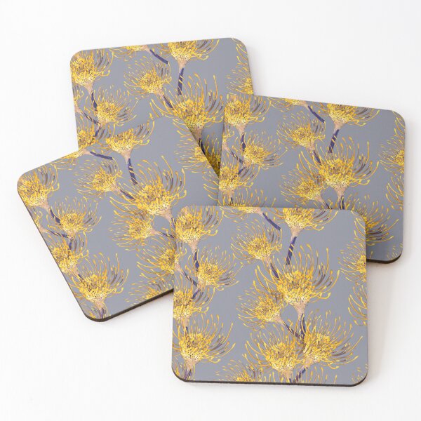 Item preview, Seamless Mustard Pincushion on Grey designed and sold by Crimson-thyme.