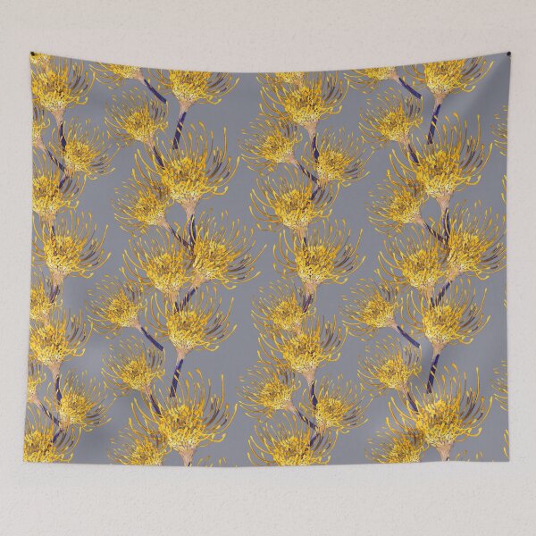 Item preview, Seamless Mustard Pincushion on Grey designed and sold by Crimson-thyme.