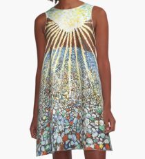 Glass Beach A-Line Dress