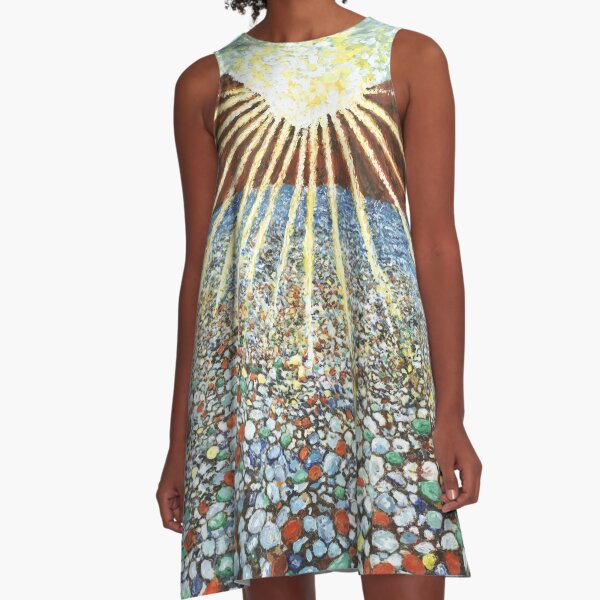 Glass Beach A-Line Dress