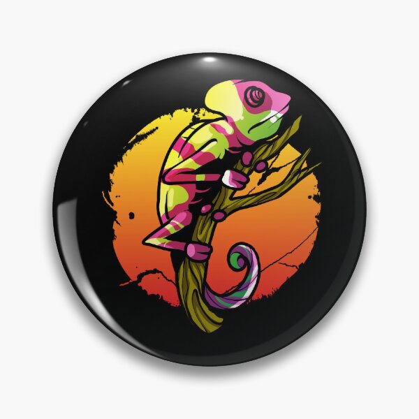 Item preview, Cute Camouflaging Chameleon on a Branch designed and sold by BakaOutfit.