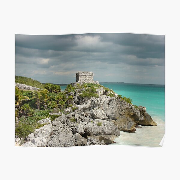 Pyramide, Tulum, Mexiko, Fotografie, BebiCervin Poster