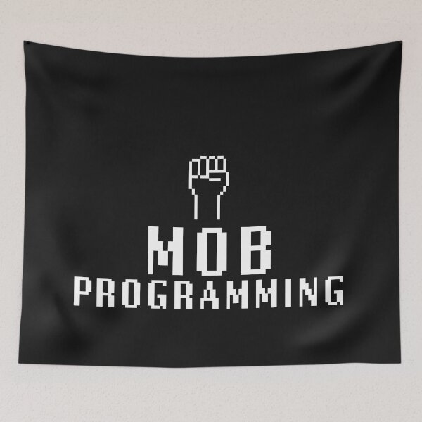 Item preview, Mob Programming with pixelated Fist designed and sold by Code  Monkeys.