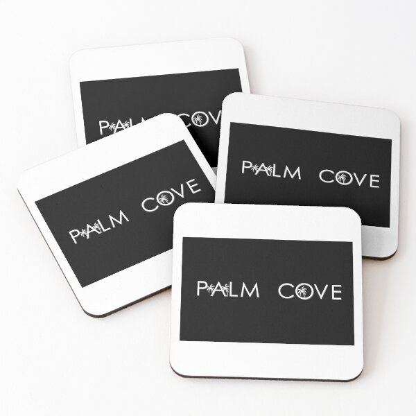 Item preview, Palm Cove B&W Graphic Tag designed and sold by Randell Burke.
