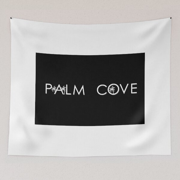 Item preview, Palm Cove B&W Graphic Tag designed and sold by Randell Burke.