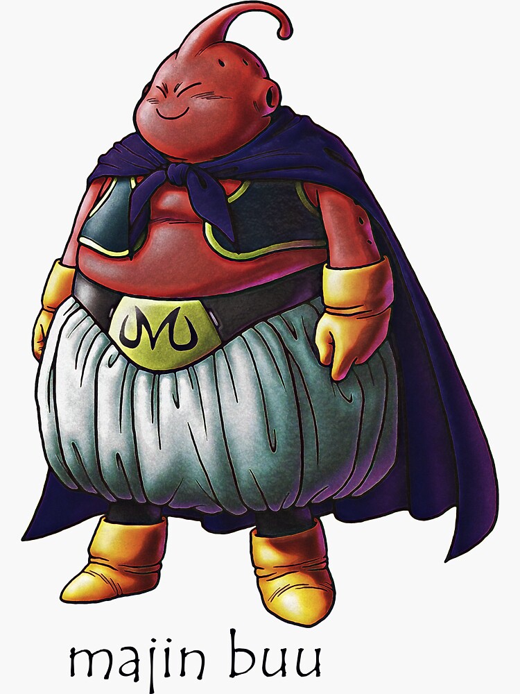 Majin Buu Sticker for Sale by KingKorn