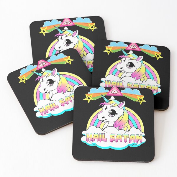 Item preview, Hail Satan Rainbow Unicorn designed and sold by AustenVolker.