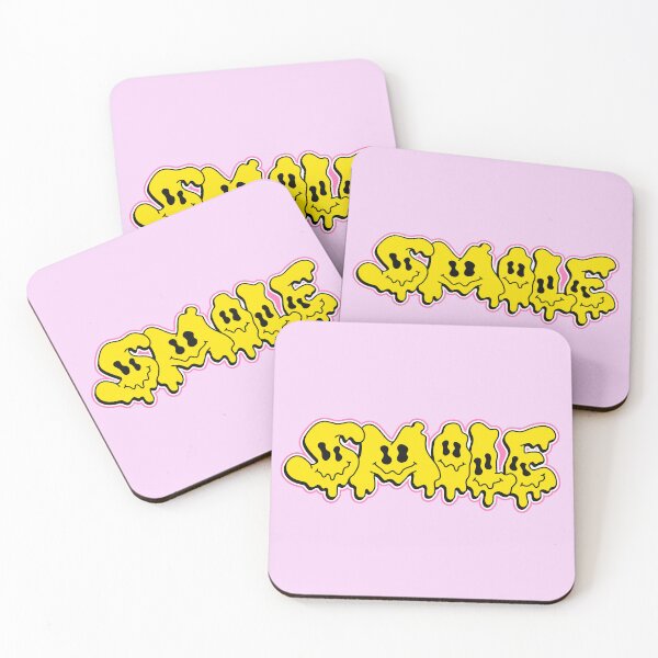 Item preview, yellow melting emoji typography designed and sold by Beeroclock.