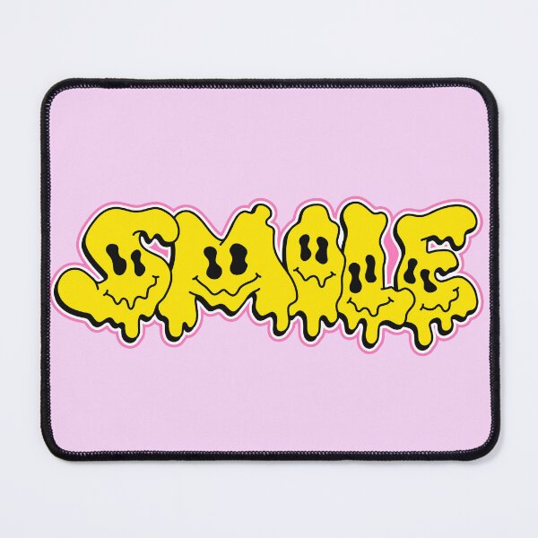 Item preview, yellow melting emoji typography designed and sold by Beeroclock.