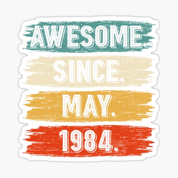 Item preview, 38 Years Old Gifts Awesome Since May 1984 38th Birthday designed and sold by MoHaCo.