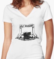 Pet Sematary Women's Fitted V-Neck T-Shirt