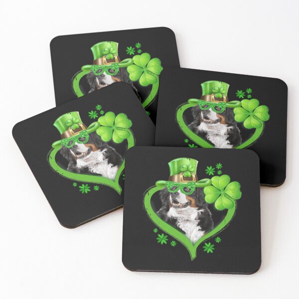 Item preview, Irish Bernese Mountain Dog Love Shamrock St Patricks Day designed and sold by HardiKel.