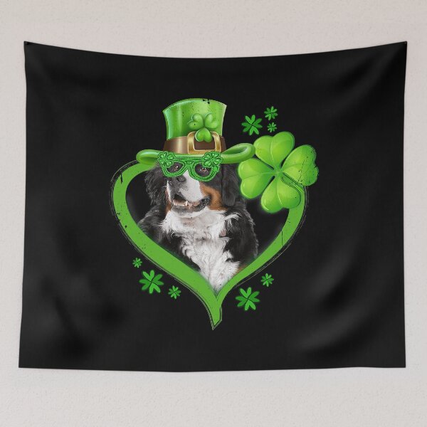 Item preview, Irish Bernese Mountain Dog Love Shamrock St Patricks Day designed and sold by HardiKel.