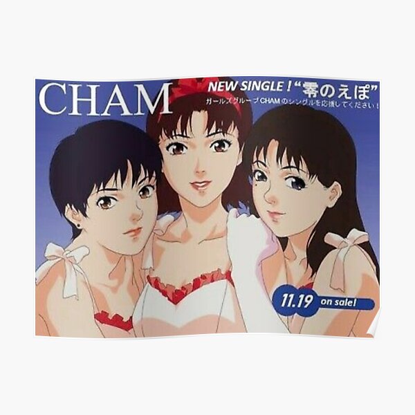 Perfect Blue - Near Exact Recreation of CHAM poster  Poster