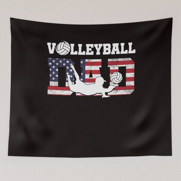 Item preview, US American Flag Volleyball Dad Father Ball Sports Player designed and sold by TomGiantDesigns.