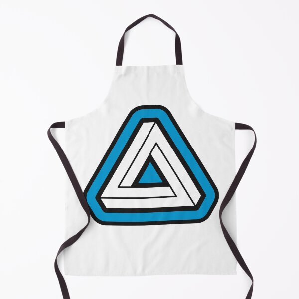 Item preview, Cyan Impossible Triangle Optical Illusion designed and sold by iscaStudioArt.