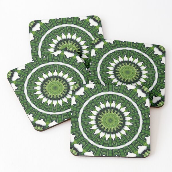 Item preview, Geometric Mandala Meditation In Green designed and sold by taiche.