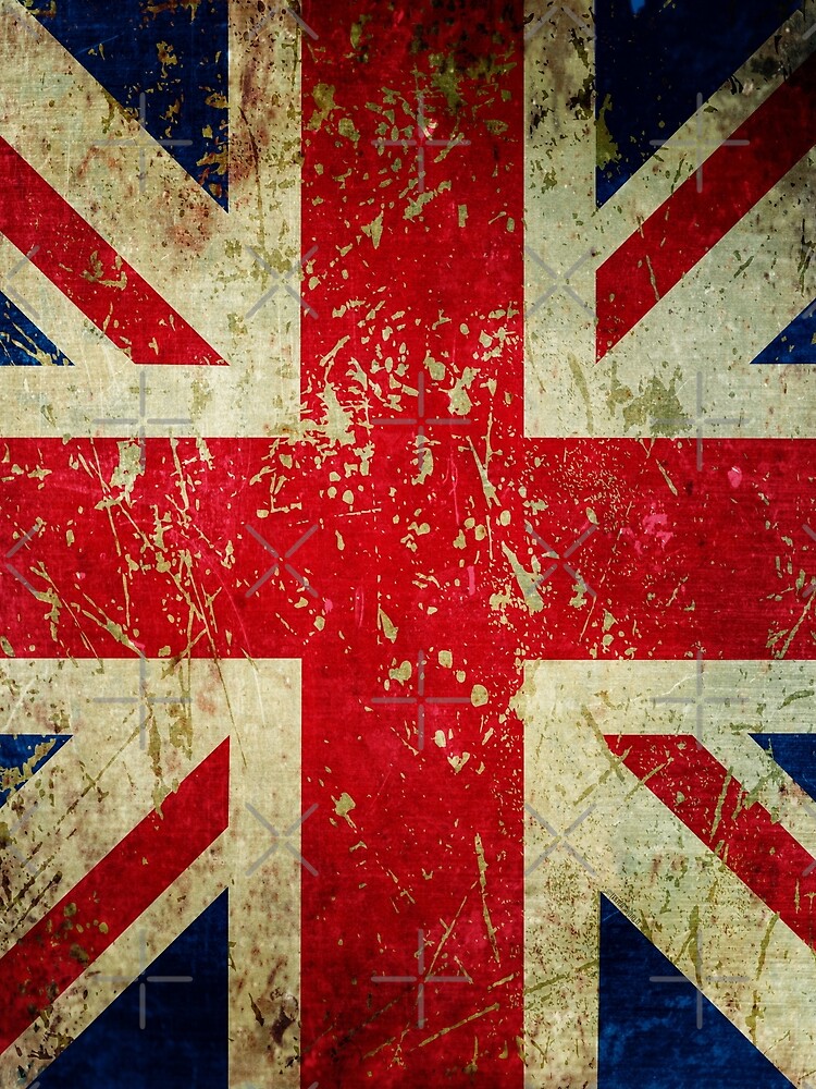 Grunge Union Jack - Scratched Metal Effect by itsjensworld