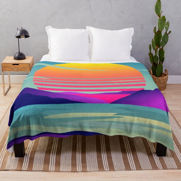 Item preview, Blissful Sunset Retrowave designed and sold by MaiZephyr.