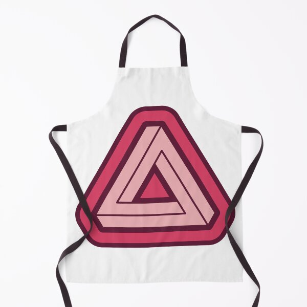 Item preview, Two Tone Pink Impossible Triangle Optical Illusion designed and sold by iscaStudioArt.