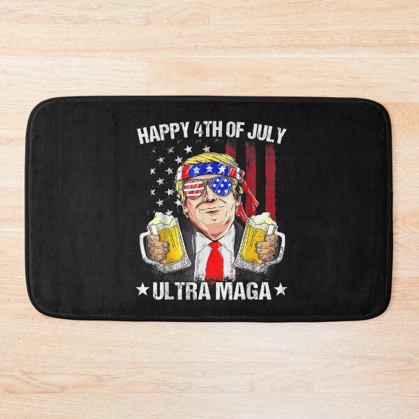 Item preview, Ultra Maga Proud Pro Trump Happy 4th of July American Flag T-Shirt designed and sold by Dieter-Marshall.