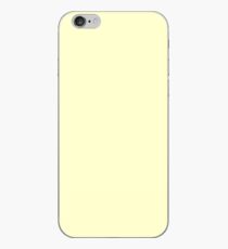 Vinilo o funda para iPhone Color en colores pastel - amarillo muy pálido