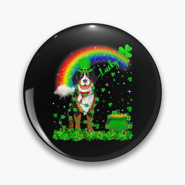 Item preview, Shamrock Rainbow Lucky Bernese Mountain Dog St Patricks Day designed and sold by HardiKel.