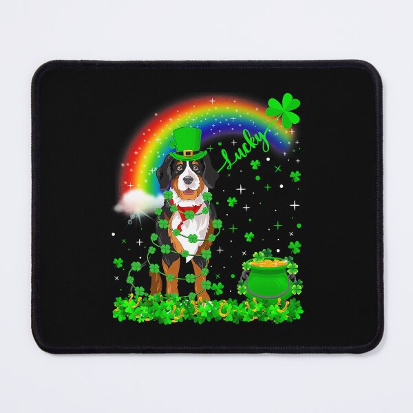 Item preview, Shamrock Rainbow Lucky Bernese Mountain Dog St Patricks Day designed and sold by HardiKel.