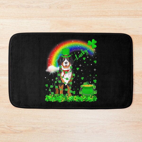 Item preview, Shamrock Rainbow Lucky Bernese Mountain Dog St Patricks Day designed and sold by HardiKel.
