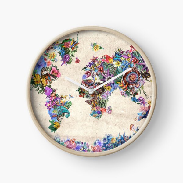 world map Clock