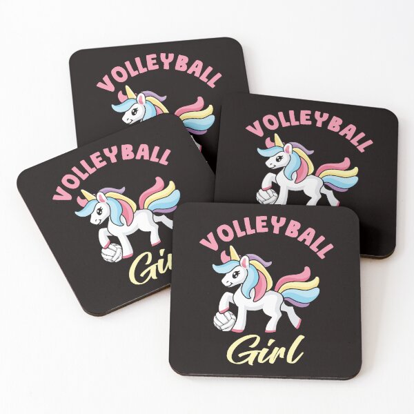 Item preview, Volleyball Girl Unicorn Ball Sports Beach Volleyball Player designed and sold by TomGiantDesigns.