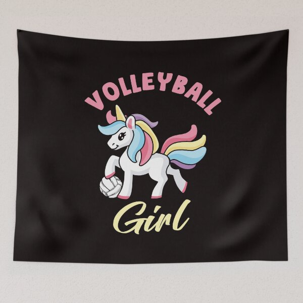 Item preview, Volleyball Girl Unicorn Ball Sports Beach Volleyball Player designed and sold by TomGiantDesigns.