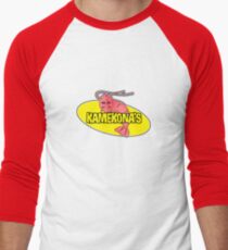 Kamekona's Shrimp Logo (Outline) Men's Baseball ¾ T-Shirt