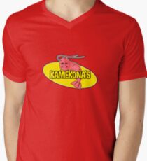 Kamekona's Shrimp Logo (Outline) Men's V-Neck T-Shirt