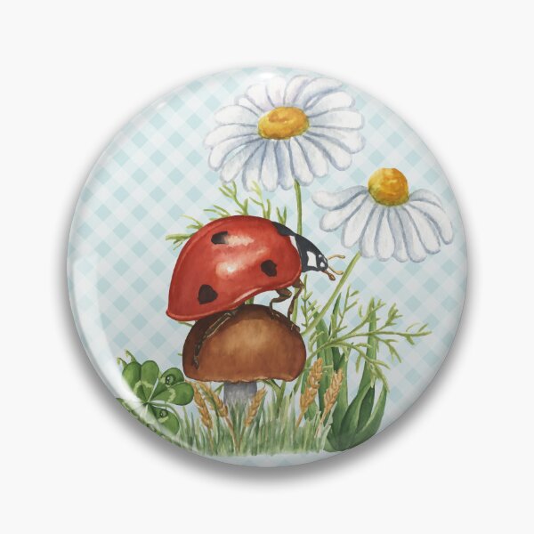 Item preview, Beautiful ladybird and gingham, cottagecore aesthetic collection 1 of 2 designed and sold by Orianah.