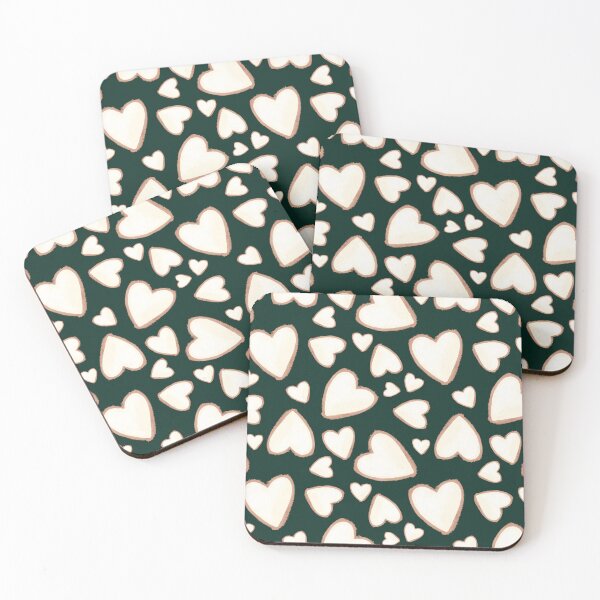 Item preview, Sweet Gingerbread Hearts Dark designed and sold by IcyArtShop.