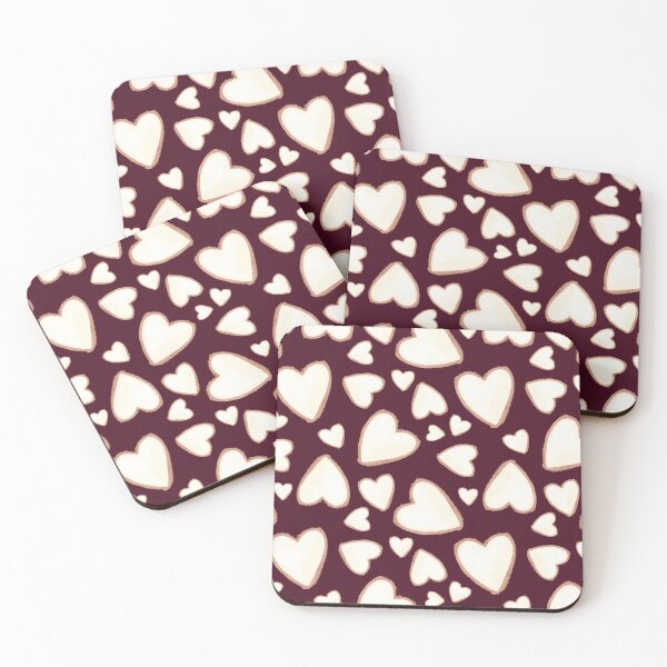 Item preview, Sweet Gingerbread Hearts Dark designed and sold by IcyArtShop.